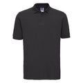 Schwarz - Front - Russell Herren Polo-Shirt, Kurzarm