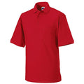 Rot - Back - Russell Herren Polo-Shirt, Kurzarm