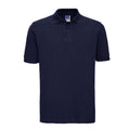 Marineblau - Front - Russell Herren Polo-Shirt, Kurzarm