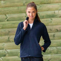 Marineblau - Back - Russell Colours Damen Outdoor Fleece-Jacke