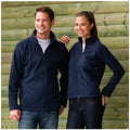 Marineblau - Side - Russell Colours Damen Outdoor Fleece-Jacke