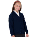 Marineblau - Back - Jerzees Schoolgear Fleece Weste für Kinder