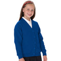 Helles Royalblau - Back - Jerzees Schoolgear Fleece Weste für Kinder