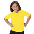 Gelb - Back - Jerzees Schoolgear Kinder Pikee Polo Shirt