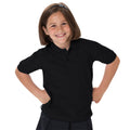 Schwarz - Back - Jerzees Schoolgear Kinder Pikee Polo Shirt