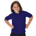 Lila - Back - Jerzees Schoolgear Kinder Pikee Polo Shirt
