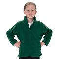 Flaschengrün - Back - Jerzees Schoolgear Fleece Jacke für Kinder