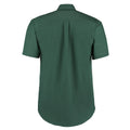 Flaschengrün - Back - Kustom Kit Corporate Oxford Herren Hemd, Kurzarm