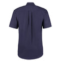 Mitternacht Marineblau - Back - Kustom Kit Corporate Oxford Herren Hemd, Kurzarm