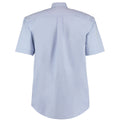 Hellblau - Back - Kustom Kit Corporate Oxford Herren Hemd, Kurzarm