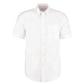 Weiß - Front - Kustom Kit Workwear Oxford Herren Hemd, Kurzarm
