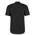 Schwarz - Back - Kustom Kit Workwear Oxford Herren Hemd, Kurzarm
