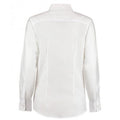 Weiß - Back - Kustom Kit Workwear Oxford Bluse, Langarm