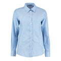 Hellblau - Front - Kustom Kit Workwear Oxford Bluse, Langarm