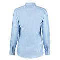 Hellblau - Back - Kustom Kit Workwear Oxford Bluse, Langarm