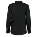 Schwarz - Back - Kustom Kit Workwear Oxford Bluse, Langarm