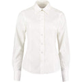 Weiß - Front - Kustom Kit Workwear Oxford Bluse, Langarm