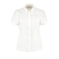 Weiß - Front - Kustom Kit Corporate Oxford Bluse, Kurzarm