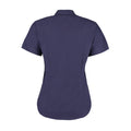 Mitternacht Marineblau - Back - Kustom Kit Corporate Oxford Bluse, Kurzarm