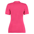 Himbeere - Back - Kustom Kit Sophia Comfortec® Damen Kurzarm-Poloshirt mit V-Ausschnitt