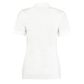Weiß - Back - Kustom Kit Sophia Comfortec® Damen Kurzarm-Poloshirt mit V-Ausschnitt