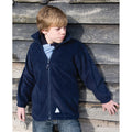 Marineblau - Back - Result Core Kinder Mikro Fleece Jacke