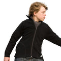 Schwarz - Back - Result Core Kinder Mikro Fleece Jacke