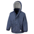 Marineblau-Marineblau - Side - Result Storm Stuff Jacke für Kinder, Beidseitig tragbar