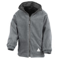 Schwarz-Grau - Front - Result Storm Stuff Jacke für Kinder, Beidseitig tragbar