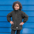 Schwarz - Back - Result Kinder Active Fleece-Jacke Mit Reißverschluss