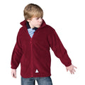 Burgunder - Back - Result Kinder Active Fleece-Jacke Mit Reißverschluss