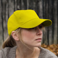 Gelb - Back - Result Baseball Kappe einfärbig