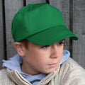 Grün - Back - RESULT Kinder Baseball Kappe, einfarbig