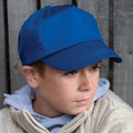 Königsblau - Back - RESULT Kinder Baseball Kappe, einfarbig
