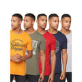 Bunt - Front - Crosshatch - "Blowella" T-Shirt für Herren (5er-Pack)