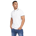 Weiß - Lifestyle - Crosshatch - "Padro" Poloshirt für Herren