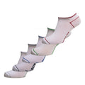 Weiß - Front - Dunlop - "Tredgegar" Sneaker-Socken für Herren (5er-Pack)