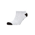 Schwarz-Weiß-Grau - Back - Dunlop - "Mortehoe" Sneaker-Socken für Herren (5er-Pack)