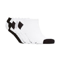 Schwarz-Weiß-Grau - Front - Dunlop - "Mortehoe" Sneaker-Socken für Herren (5er-Pack)
