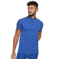 Blau - Side - Crosshatch - "Allred" Poloshirt für Herren
