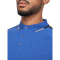 Blau - Lifestyle - Crosshatch - "Allred" Poloshirt für Herren