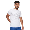 Weiß - Front - Crosshatch - "Allred" T-Shirt für Herren