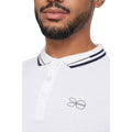 Weiß - Lifestyle - Crosshatch - "Kermlax" Poloshirt für Herren
