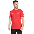 Rot-Schwarz - Close up - Crosshatch - "Baxley" T-Shirt für Herren (2er-Pack)