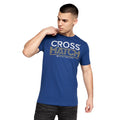 Marineblau-Grau meliert - Back - Crosshatch - "Alstan" T-Shirt für Herren (2er-Pack)