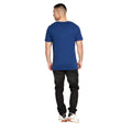 Marineblau-Grau meliert - Side - Crosshatch - "Alstan" T-Shirt für Herren (2er-Pack)