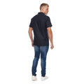 Marineblau - Back - Bewley & Ritch - "Balton" Hemd für Herren  kurzärmlig