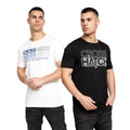 Schwarz-Weiß - Front - Crosshatch - "Arnio" T-Shirt für Herren (2er-Pack)