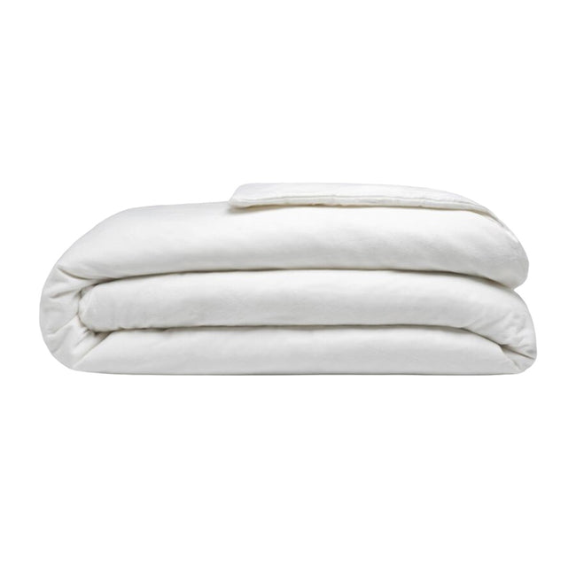 Weiß - Front - Belledorm Bettbezug, gebürstete Baumwolle