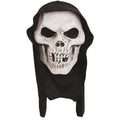 Weiß-Schwarz - Front - Bristol Novelty Unisex Totenkopfmaske mit Kapuze, für Erwachsene